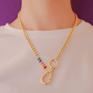 Colar em Banho de Ouro 18k Fecho Chaveiro - PL7863