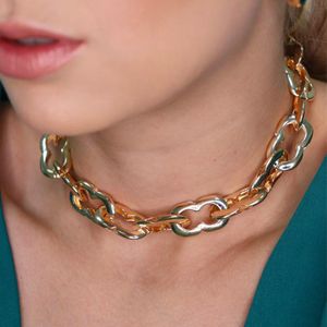 Colar em Banho de Ouro 18k Elos - CL1424
