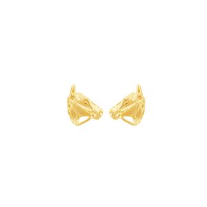 Brinco em Banho de Ouro 18k Cavalo - PL8200