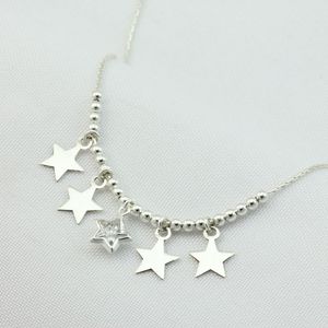Colar em Prata 925 Estrelinhas - PL9079