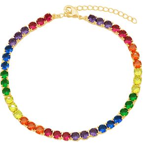 Pulseira em Banho de Ouro 18k Riviera Colorful - PL11263
