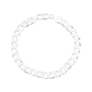 Pulseira Masculina em Prata 925 Elos Grumet - PL19696
