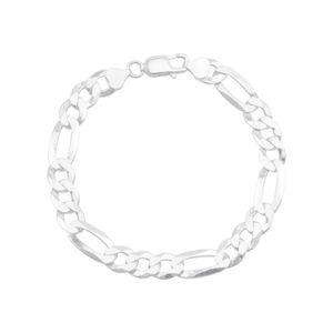 Pulseira Masculina em Prata 925 Elos 3x1 - PL19702