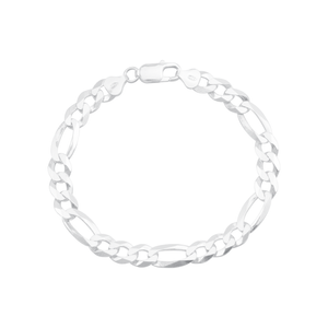 Pulseira em Prata 925 Elos 3x1 - PL20254