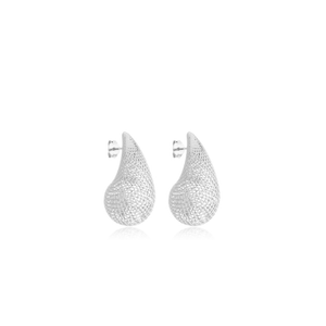 Brinco em Prata 925 Gota Renda Italiana M - PL21249