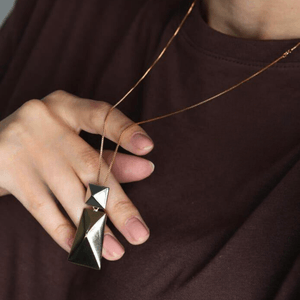 Conjunto Pirâmide em Banho de Ouro 18K - PL21544