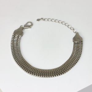Pulseira Taparela em Banho de Ródio - PL22602