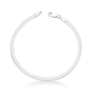 Pulseira Laminada em Banho de Ródio - PL22752