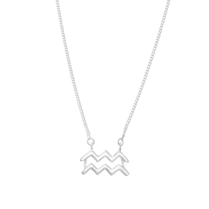 Colar Signo Aquário em Prata 925 - PL24022