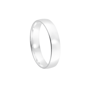 Aliança Masculina 4MM Anatômica em Prata 925 - PL24594