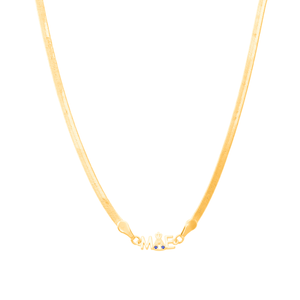 Colar Mãe Nossa Senhora Laminado em Banho de Ouro 18K - PL24178