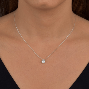 Conjunto Ponto de Luz com Zircônia em Prata 925 - PL24746
